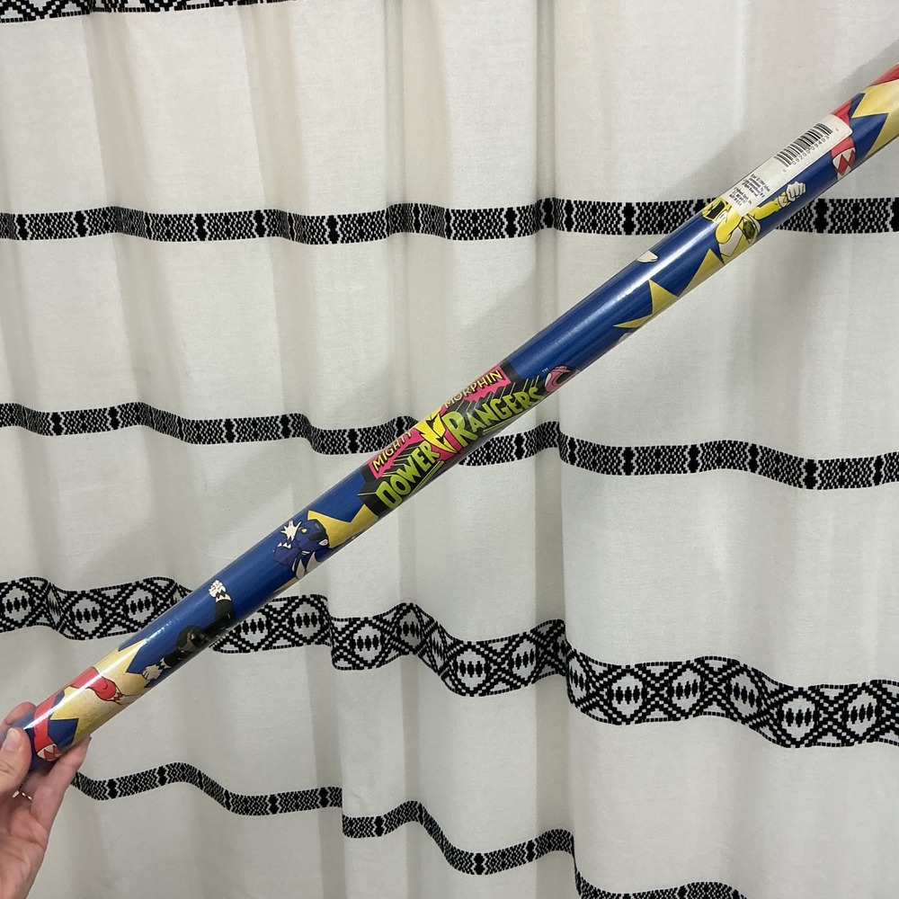 Vintage 1994 Mighty Morphin Power Rangers Gift Wrap 15 Sq Ft‎ NOS